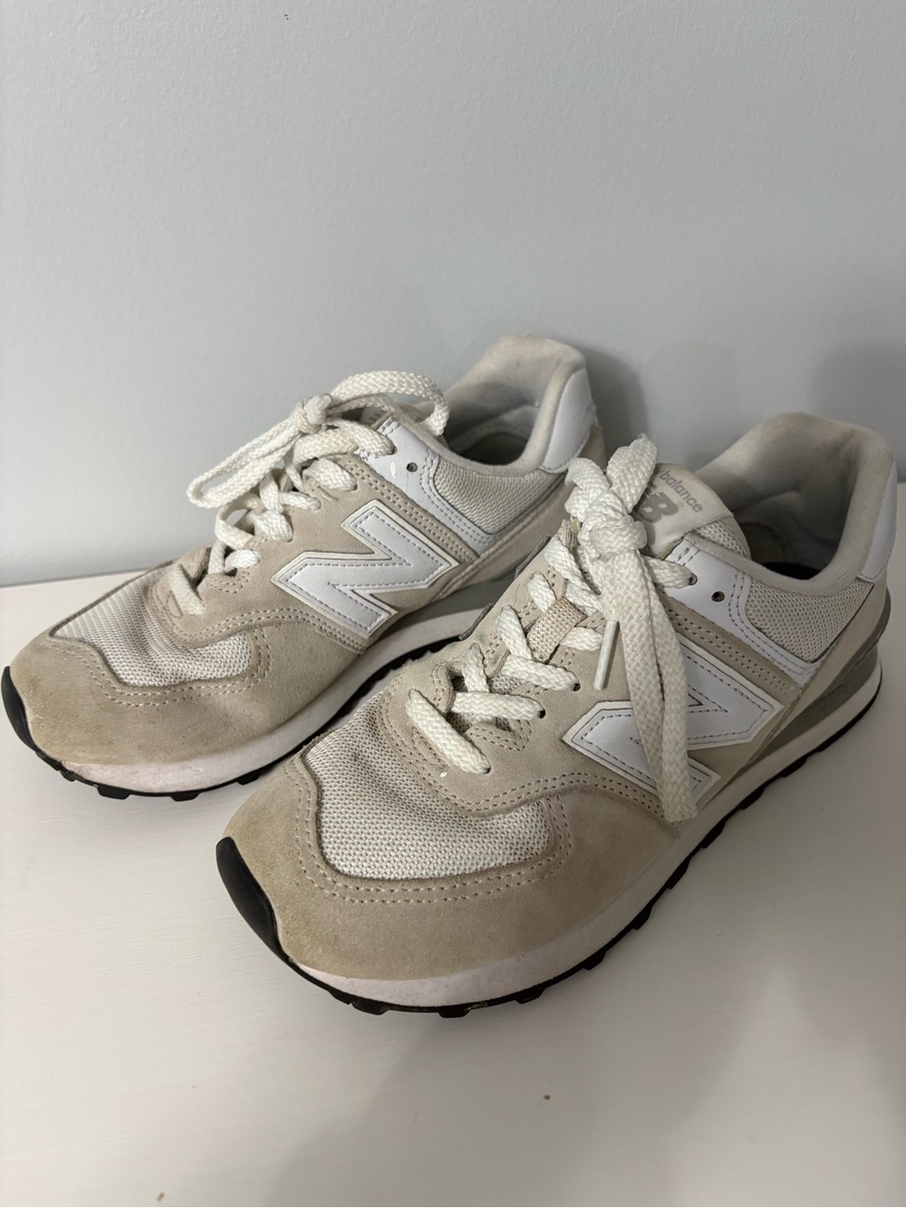New Balance 574 Core Nimbus Cloud White Sneakers Minimalist Elevated Casual 8